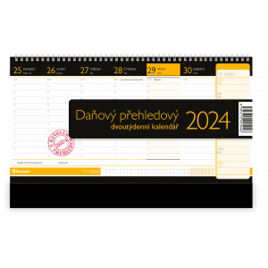 Fotografie reklamního předmětu „Daňový přehledový 2024 - Stolní kalendář“
