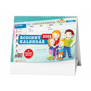 Fotografie reklamního předmětu „Rodinný kalendář 2024 - Stolní kalendář“
