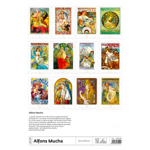 Fotografie k reklamnímu předmětu „Alfons Mucha 2024 - Nástěnný kalendář“