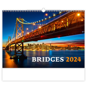 Fotografie reklamního předmětu „Bridges 2024 - Nástěnný kalendář“