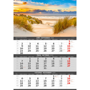 Fotografie k reklamnímu předmětu „Pobřeží 2024 - Tříměsíční kalendář“