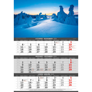 Fotografie k reklamnímu předmětu „Hory 2024 - Tříměsíční kalendář“
