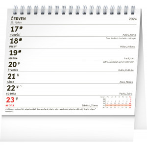 Fotografie k reklamnímu předmětu „Praktický kalendář 2024 - Stolní kalendář“