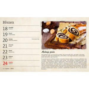 Fotografie k reklamnímu předmětu „Babiččiny recepty 2024 - Stolní kalendář“