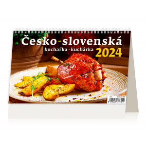 Fotografie reklamního předmětu „Česko-slovenská kuchařka 2024 - Stolní Kalendář“
