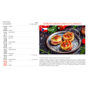 Fotografie k reklamnímu předmětu „Česko-slovenská kuchařka 2024 - Stolní Kalendář“
