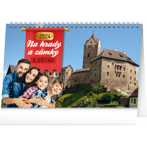 Fotografie reklamního předmětu „S dětmi na hrady a zámky 2024 - Stolní kalendář“