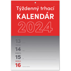 Fotografie reklamního předmětu „Trhací týždenný 2024 SK - Nástěnný kalendár“