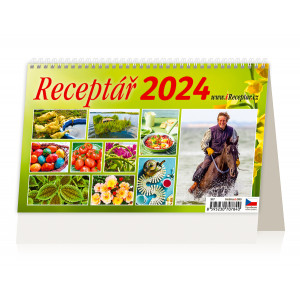 Fotografie reklamního předmětu „Receptář 2024 - Stolní kalendář“