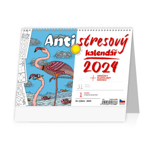 Fotografie reklamního předmětu „Antistresový pracovní kalendář 2024 - Stolní kalendář“