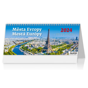 Fotografie reklamního předmětu „Města Evropy / Mesta Európy 2024 - Stolní kalendář“