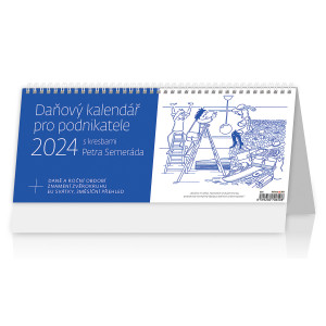 Fotografie reklamního předmětu „Daňový kalendář pro podnikatele 2024 - Stolní kalendář“