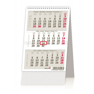 Fotografie reklamního předmětu „MINI tříměsíční kalendář 2024 - stolní kalendář“