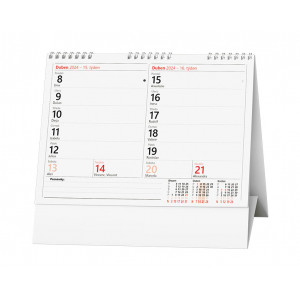 Fotografie k reklamnímu předmětu „Pracovní čtrnáctidenní kalendář 2024 - Stolní kalendář“