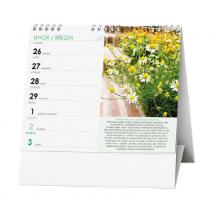 Fotografie k reklamnímu předmětu „Léčivé rostliny 2024 - Stolní kalendář Ideál“