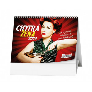 Fotografie reklamního předmětu „Chytrá žena 2024 - Stolní kalendář“