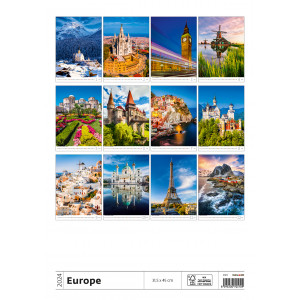 Fotografie k reklamnímu předmětu „Europe 2024 - nástěnný kalendář“
