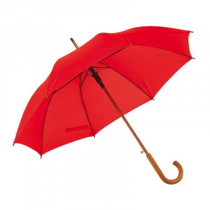 Fotografie reklamního předmětu „Holový deštník automativký s dřevěnou rukojetí“
