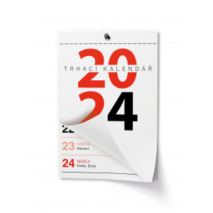 Fotografie reklamního předmětu „Nástěnný trhací kalendář A6 - 2024“