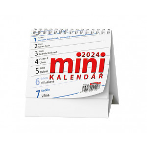 Fotografie reklamního předmětu „Mini 2024 - Stolní kalendář“