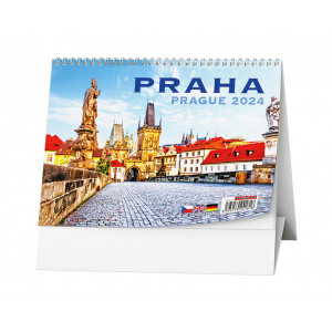 Fotografie reklamního předmětu „Praha 2024 - Stolní kalendář“