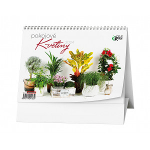 Fotografie reklamního předmětu „Pokojové květiny 2024 - Stolní kalendář“