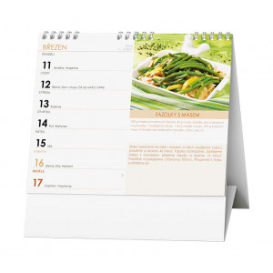 Fotografie k reklamnímu předmětu „Levné recepty 2024 - Stolní kalendář Ideál“