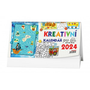 Fotografie reklamního předmětu „Kreativní kalendář pro děti 2024 - Stolní kalendář“