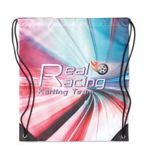 Fotografie k reklamnímu předmětu „210D polyesterový stahovací batoh s PU rohy na míru“