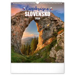 Fotografie reklamního předmětu „Čarokrásne Slovensko 2024 - Nástěnný kalendář“