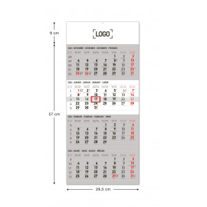 Fotografie k reklamnímu předmětu „4měsíční štandard SK 2024 - Nástěnný kalendář“