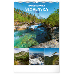 Fotografie reklamního předmětu „Národné parky Slovenska SK 2024 - Nástěnný kalendář“