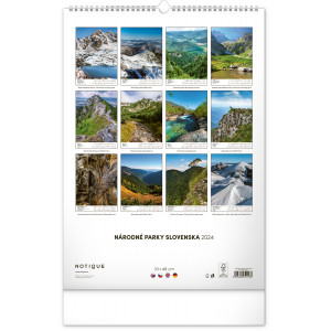 Fotografie k reklamnímu předmětu „Národné parky Slovenska SK 2024 - Nástěnný kalendář“