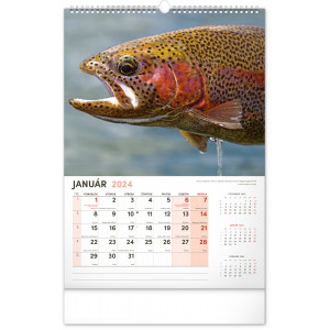 Fotografie k reklamnímu předmětu „Rybársky kalendár SK 2024 - Nástěnný kalendář“