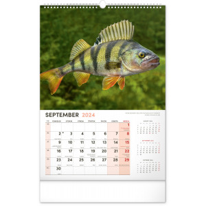Fotografie k reklamnímu předmětu „Rybársky kalendár SK 2024 - Nástěnný kalendář“