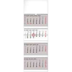 Fotografie reklamního předmětu „4měsíční štandard skládací SK 2024 - Nástěnný kalendář“