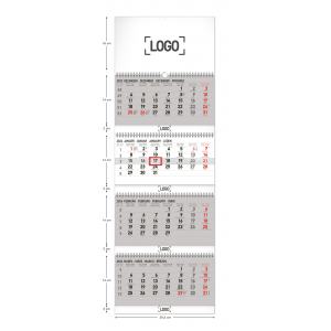 Fotografie k reklamnímu předmětu „4měsíční štandard skládací SK 2024 - Nástěnný kalendář“