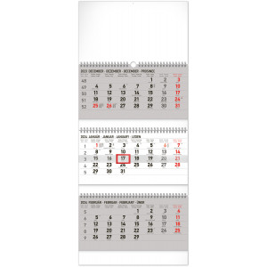 Fotografie reklamního předmětu „3měsíční štandard skladací SK 2024 - Nástěnný kalendář“