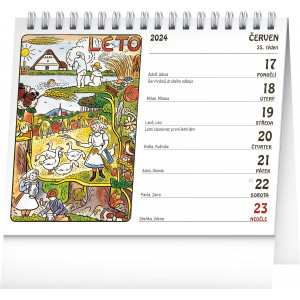 Fotografie k reklamnímu předmětu „Josef Lada 16,5 × 13 cm 2024 - Stolní kalendář“
