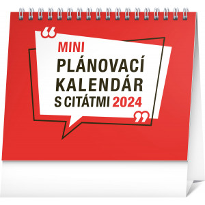 Fotografie reklamního předmětu „Plánovací s citátmi SK 2024 - Stolní kalendář“