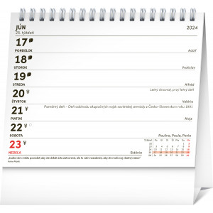 Fotografie k reklamnímu předmětu „Plánovací s citátmi SK 2024 - Stolní kalendář“