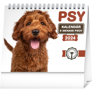 Fotografie reklamního předmětu „Psy – s menami psov SK 2024 - Stolní kalendář“