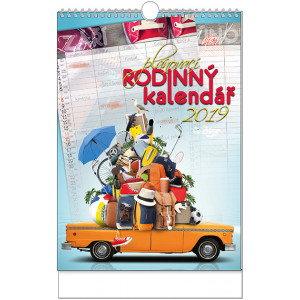Náhled reklamního předmětu „Nástěnný kalendář Rodinný 2019“
