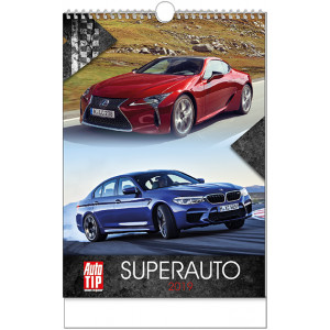 Náhled reklamního předmětu „Nástěnný kalendář Superauto 2019“
