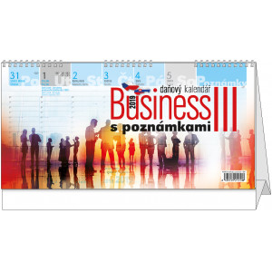 Náhled reklamního předmětu „Stolní kalendář Business III. s poznámkami 2019“