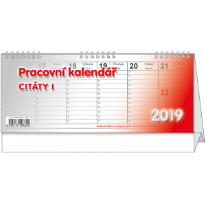 Náhled reklamního předmětu „Stolní kalendář Citáty I 2019“