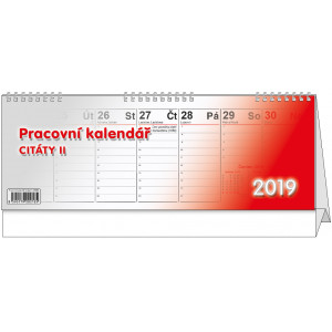 Náhled reklamního předmětu „Stolní kalendář Citáty II 2019“