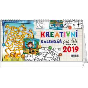 Náhled reklamního předmětu „Stolní kalendář Krativní pro děti 2019“