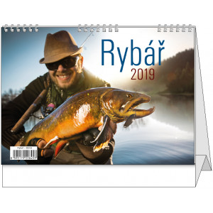 Náhled reklamního předmětu „Stolní kalendář Rybář 2019“