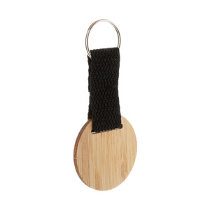 Fotografie reklamního předmětu „bambusový přívěšek na kíče, kulatý“